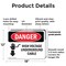 Signmission High Voltage Underground Cable Danger Sign, Plastic, 18in W x 12in L, 2PK OS-2PACK-DS-P-1218-L-1335 - alternate 8